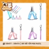 Dây Dắt Yếm Màu Pastel Cho Thú Cưng