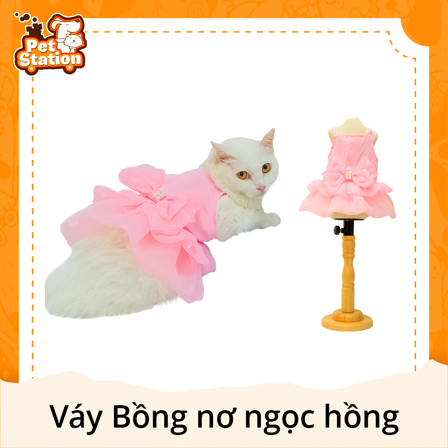 Váy Baby Doll Hồng Cute Chất Kate V65 - Cloudy Dress